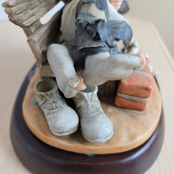 Emmett Kelly Jr. By Flambro No Loitering Clown Signed Porcelain Figurine - Picture 12 of 17